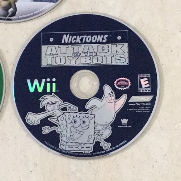 Monsters Vs Aliens Wii Game & Nicktoons Attack Of The Toybots & Nickelodeon Tak - Picture 3 of 7